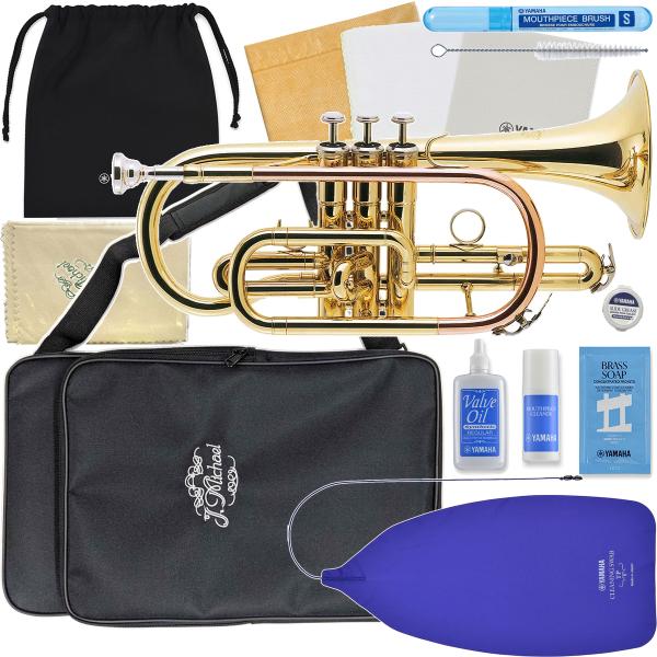 J Michael Jマイケル 3年保証 CT-420 コルネット ラッカー ゴールド ショート セットG　以下は対応不可 北海道 沖縄 離島 代引き 同梱