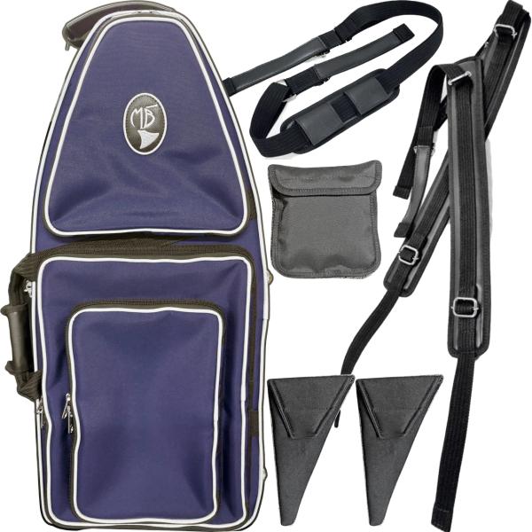 Marcus Bonna マーカスボナ MBFG BL ファゴット ケース 4ピース ブルー ホワイト セミハードケース bassoon case 特注カラー　以下対応不可 北海道 沖縄 離島 代引き