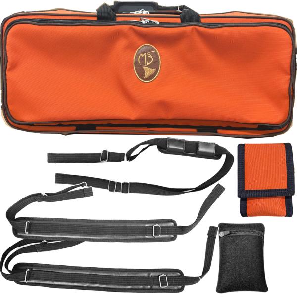 Marcus Bonna マーカスボナ MB02TP OR トランペット ダブルケース オレンジ ブラウン ナイロン製 セミハードケース 特注カラー　以下対応不可 北海道 沖縄 離島 代引き