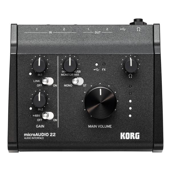 KORG コルグ microAUDIO 22 オーディオインターフェイス 配信 DAW DTM