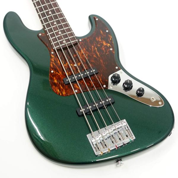 Black Smoker BETA-J5 XL Birds Eye Maple Neck / Old Green Metallic