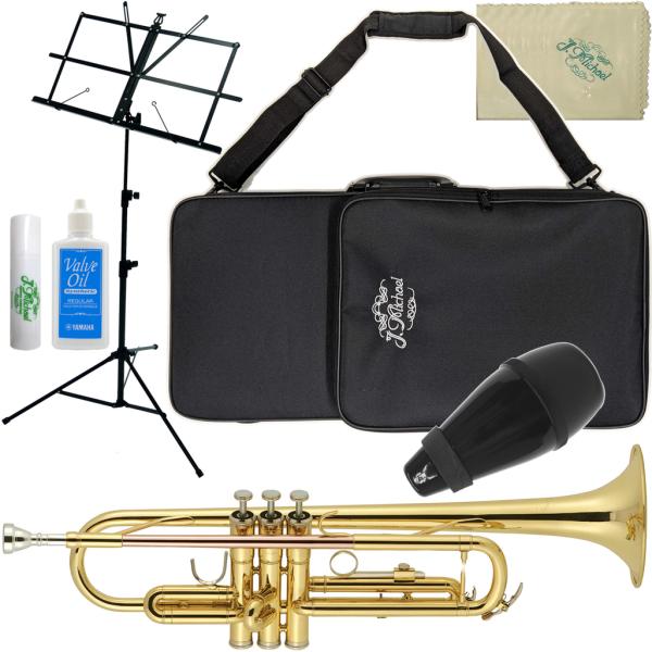 J Michael Jマイケル 3年保証 TR-380 トランペット ラッカー 管楽器 B♭ Trumpe セットJ　以下対応不可 北海道 沖縄 離島 代引き 同梱