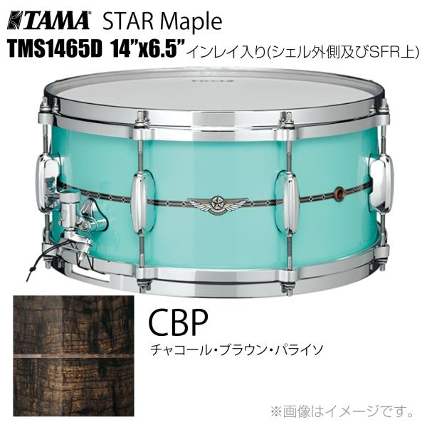 TAMA タマ STAR Maple TMS1465D CBP インレイ入り（シェル外側とSFR） ドラム スネア