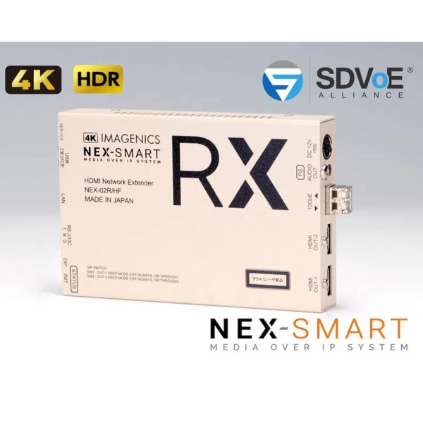 IMAGENICS イメージニクス NEX-02R/HF-M ◆ HDMIネットワーク受信器（マルチモードファイバーケーブル伝送タイプ）