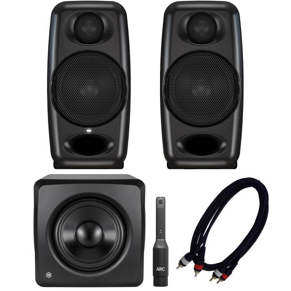 IK Multimedia アイケーマルチメディア iLoud Micro Monitor 2.1ch セット モニター スピーカー  DTM DAW ブラック