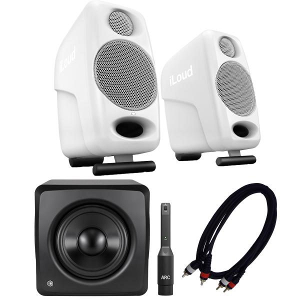 IK Multimedia アイケーマルチメディア iLoud Micro Monitor 2.1ch セット WHITE モニター スピーカー  DTM DAW