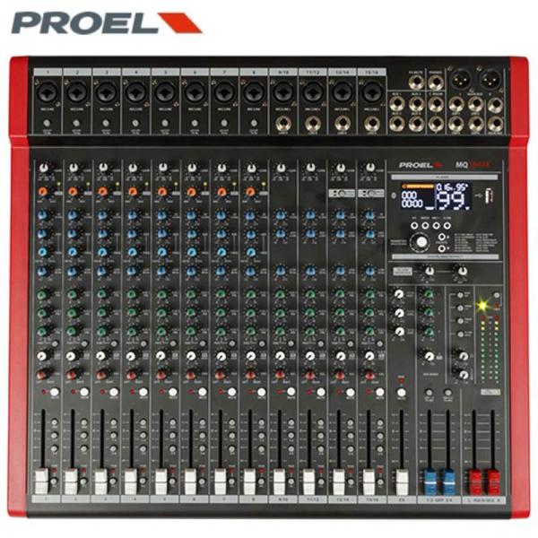 PROEL プロエル MQ1642X JP ◆ 16チャンネル・コンパクトミキサー（FX・USB・Bluetooth搭載）
