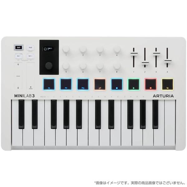 Arturia アートリア ［在庫1点限り］ MiniLab 3 WH OUTLET MIDI キーボード&パッドコントローラー ホワイト DTM DAW