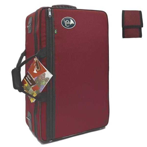 Marcus Bonna マーカスボナ MB02TPFH WRD トリプル ケース トランペット 2本 フリューゲルホルン ワインレッド ナイロン 3本　以下対応不可 北海道 沖縄 離島 代引き