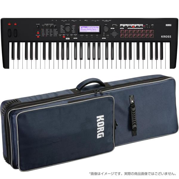 KORG コルグ ［在庫1点限り］ KROSS2-61-MB アウトレット 専用ケース セット  61鍵盤 シンセサイザー バッテリー駆動 マットブラック
