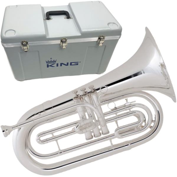 KING キング マーチングブラス 1127SP バリトン アウトレット 銀メッキ B♭ MARCHING BARITONE　以下対応不可 北海道 沖縄 離島 代引き