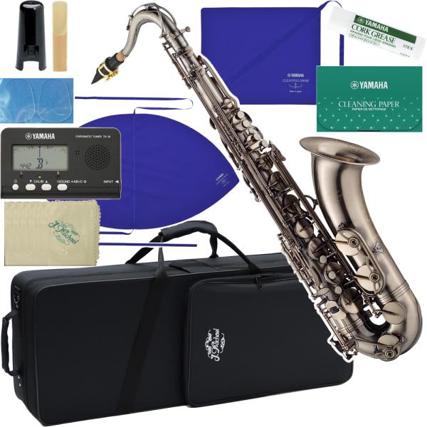 J Michael Jマイケル 3年保証 TN-1100GM テナーサックス ガンメタリック 管楽器 アンティーク風 Tenor saxophone セットF　以下対応不可 北海道 沖縄 離島 同梱 代引き