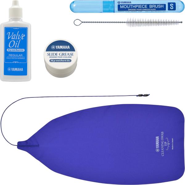 YAMAHA ヤマハ CLSTP3 クリーニングスワブ SG4 スライドグリス VOR3 バルブオイル マウスピースブラシ MPBS2 お手入れ用品 トランペット セットE　北海道 沖縄 離島不可