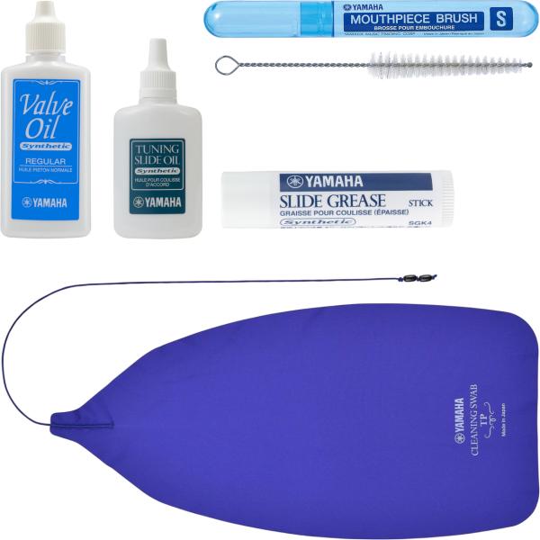YAMAHA ヤマハ CLSTP3 クリーニングスワブ グリス VOR3 バルブオイル マウスピースブラシ チューニングスライドオイル トランペット セットH 北海道 沖縄 離島不可