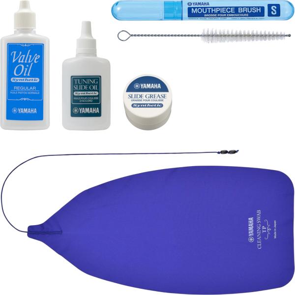 YAMAHA ヤマハ CLSTP3 クリーニングスワブ グリス VOR3 バルブオイル マウスピースブラシ チューニングスライドオイル トランペット セットH 北海道 沖縄 離島不可