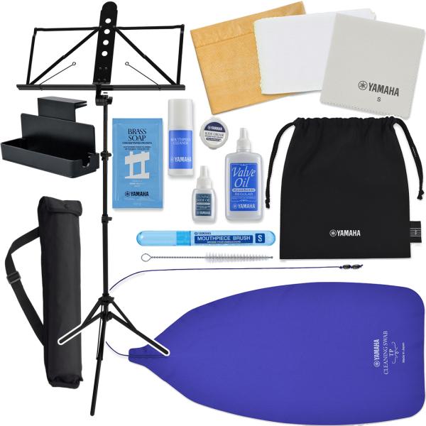 YAMAHA ヤマハ KOSTP6 トランペット お手入れセット 譜面台 MS-260AL 譜面台ラックデラックス MS-RKDX メンテナンス セットJ　以下対応不可 北海道 沖縄 離島 代引き