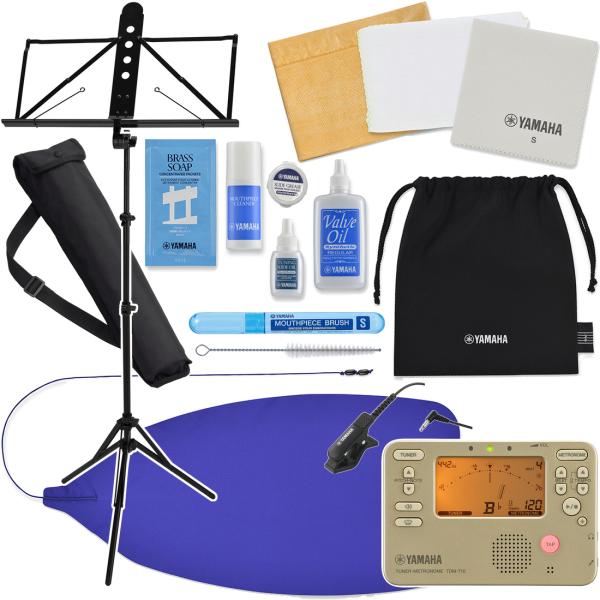YAMAHA ヤマハ KOSTP6 トランペット お手入れセット 譜面台 MS-260AL ﾁｭｰﾅｰﾒﾄﾛﾉｰﾑ TDM-710GLM セットL　以下対応不可 北海道 沖縄 離島 代引き