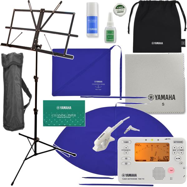 YAMAHA ヤマハ KOSSAX6 サックス お手入れセット チューナーメトロノーム TDM-710IV アイボリー マイク 譜面台 セットM　以下は対応不可 北海道 沖縄 離島 代引き