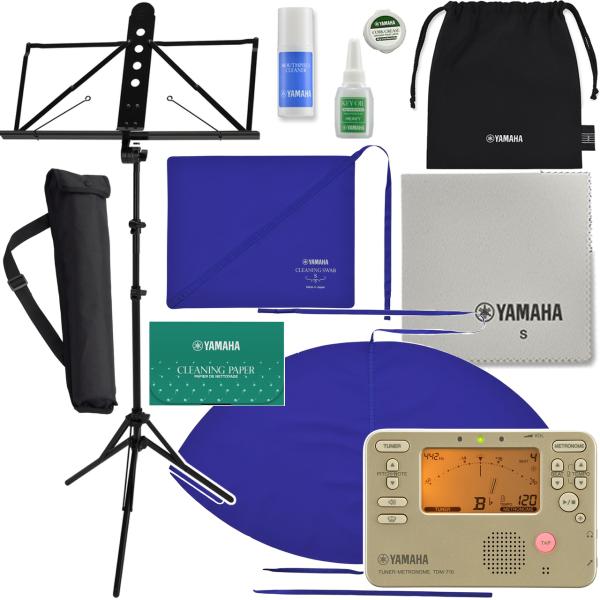 YAMAHA ヤマハ KOSSAX6 サックス お手入れセット 譜面台 MS-260AL TDM-710GL チューナーメトロノーム セットN　以下は対応不可 北海道 沖縄 離島 代引き