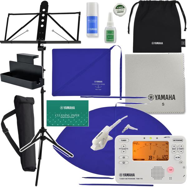 YAMAHA ヤマハ KOSSAX6 サックス お手入れセット 譜面台 MS-260AL TDM-710IV チューナーメトロノーム マイク セットR　以下は対応不可 北海道 沖縄 離島 代引き