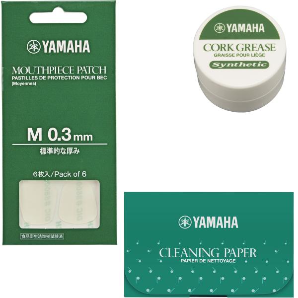 YAMAHA ヤマハ MPPA3M3 マウスピースパッチ Mサイズ 0.3mm 6枚 CP3 クリーニングペーパー CG4 コルクグリス セット　以下対応不可 北海道 沖縄 離島 代引き