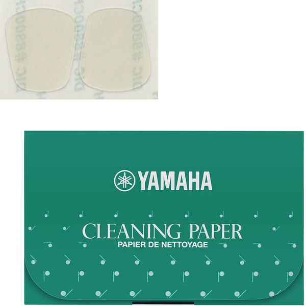 YAMAHA ヤマハ マウスピースパッチ Mサイズ 0.3mm シール バラ 2枚  CP3 クリーニングペーパー セット　以下対応不可 北海道 沖縄 離島 代引き