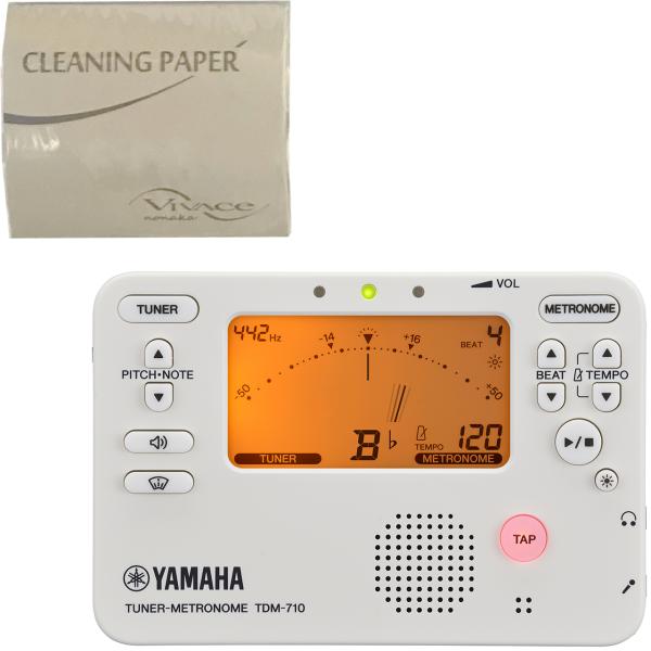YAMAHA ヤマハ TDM-710IV アイボリーホワイト チューナーメトロノーム クロマチックチューナー 管楽器 セットE　以下対応不可 北海道 沖縄 離島 代引き