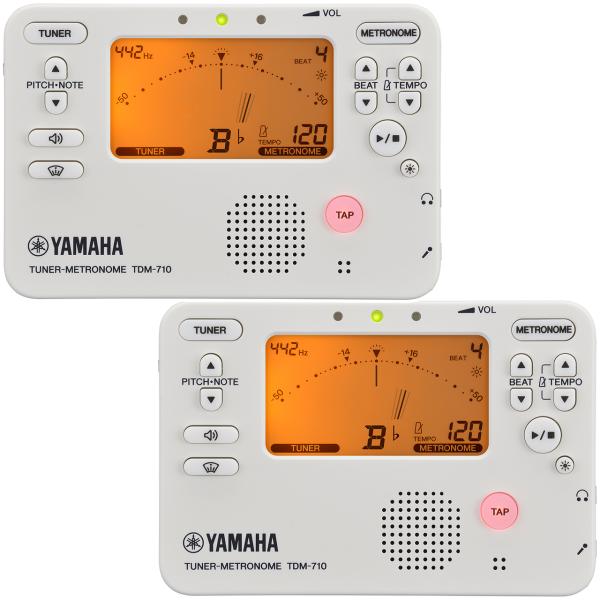YAMAHA ヤマハ TDM-710IV 2個 セット アイボリーホワイト チューナーメトロノーム クロマチックチューナー 管楽器 metronome tuner ivory　北海道 沖縄 離島不可