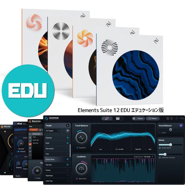 iZotope Elements Suite 12 EDU エデュケーション版 リペア ツール DAW