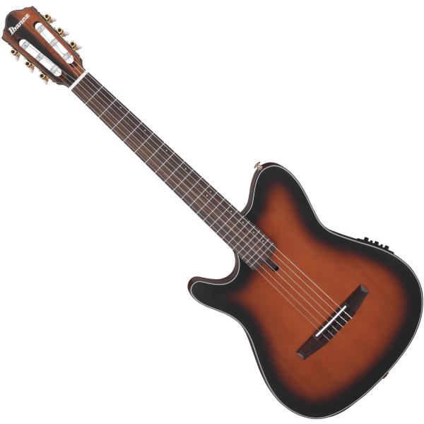 Ibanez アイバニーズ 左用 FRH10NL BSF レフトハンド エレガット  薄胴  ナイロン･エレクトリック･ギター Brown Sunburst Flat
