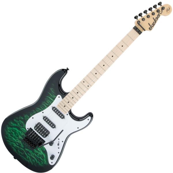 Jackson ジャクソン Adrian Smith SDXQM Transparent Green  エイドリアン・スミス・シグネイチャー アイアン・メイデン