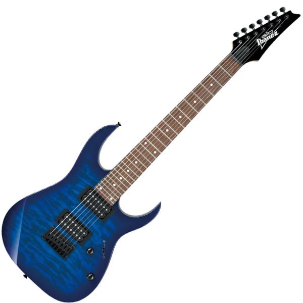 Ibanez アイバニーズ GRG7221QA TBB 特価品 アウトレット 7弦 エレキギター 入門 におすすめ