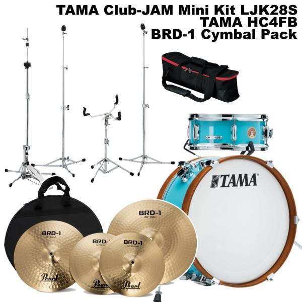 TAMA タマ Club-JAM Mini Kit LJK28S-AQB シンバル スタンド 