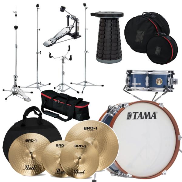 TAMA タマ Club-JAM Mini Kit LJK28S-ISP シンバル スタンド イス ペダル ケース