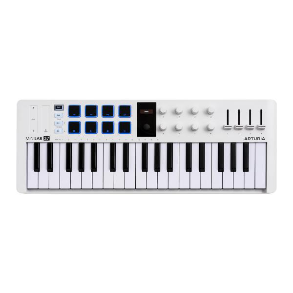 Arturia アートリア MINILAB 37 WH MIDI キーボード&パッドコントローラー ホワイト DTM DAW ライブ 演奏 音楽制作