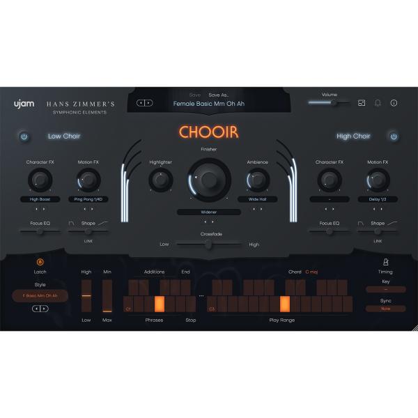 UJAM ユージャム Symphonic Elements CHOOIR オーケストラ・クワイア音源 DTM DAW
