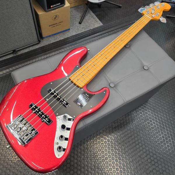 Fender フェンダー American Ultra II Jazz Bass V MN / Sinister Red  【OUTLET】