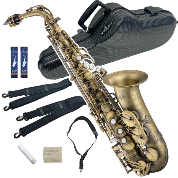 Antigua  アンティグア 35TH A.SAX AQ セオワニ コラボマウスピース アルトサックス アンティークフィニッシュ ヴィンテージ風 艶なし 以下対応不可 北海道 沖縄 離島 代引き