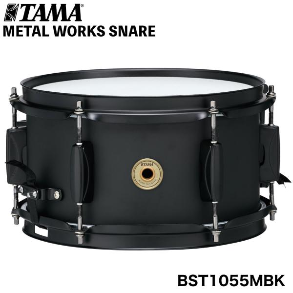 TAMA タマ Metalworks Snare Drum 10"x5.5" BST1055MBK ドラム スネア タムブラケット付き