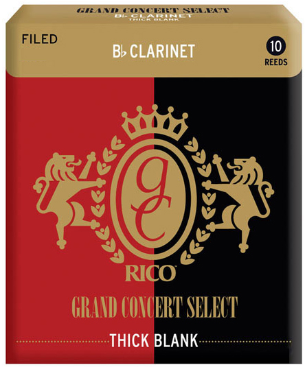 D'Addario Woodwinds ダダリオ ウッドウィンズ RGT10BCL250 グランドコンサートセレクト シックブランク ファイルドカット B♭ クラリネット 2.5 10枚入　以下対応不可 北海道 沖縄 離島 代引き