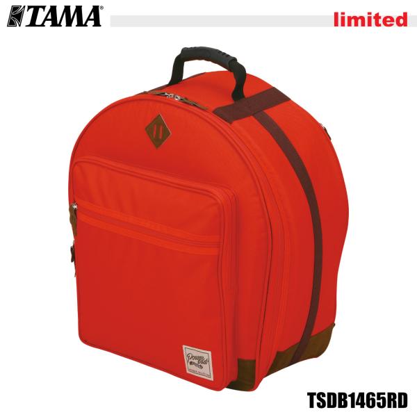 TAMA タマ 限定カラー TSDB1465RD POWERPAD 14インチスネア用 レッド 赤 ドラム ケース