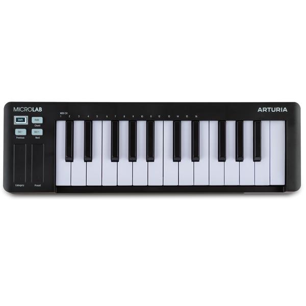 Arturia アートリア ［アウトレット］ MICROLAB MK3 BK MIDI キーボード USB-TYPE C 25鍵盤 ブラック