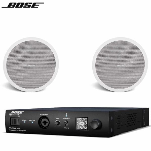 BOSE ボーズ FS4CEW 1ペア (2台) & Veritas 250BL ◆ 天井埋込スピーカー＆パワーアンプセット