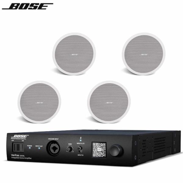 BOSE ボーズ FS4CEW 2ペア (4台) & Veritas 250BL ◆ 天井埋込スピーカー＆パワーアンプセット