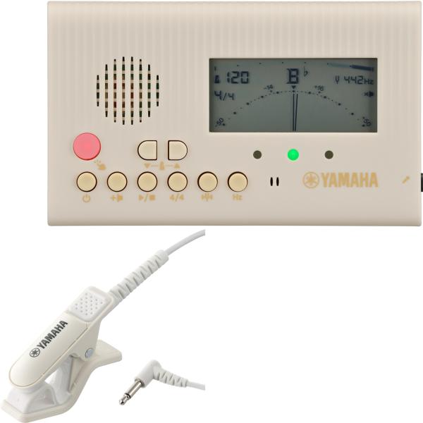 YAMAHA ヤマハ TDM-600BE ベージュ チューナーメトロノーム コンパクト チューナー 管楽器 チューナーマイク TM-40IV セットE　以下対応不可 北海道 沖縄 離島 代引き