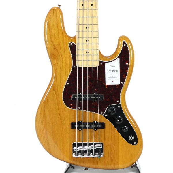 Fender フェンダー Made in Japan Hybrid II Jazz Bass V Vintage Natural/Maple