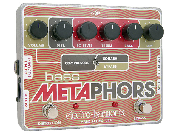 Electro Harmonix ( エレクトロハーモニクス ) Bass Metaphors【ベース用 ディストーション コンプ DI プリアンプ】