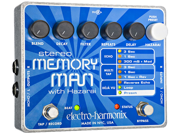 Electro Harmonix ( エレクトロハーモニクス ) Stereo Memory Man with Hazarai