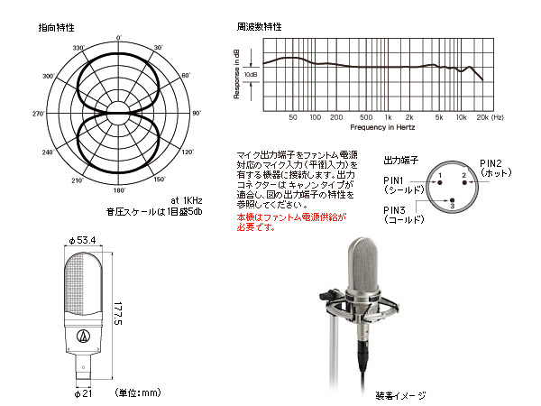 audio-technica ( オーディオテクニカ ) AT4080 ◇ リボンマイクロホン