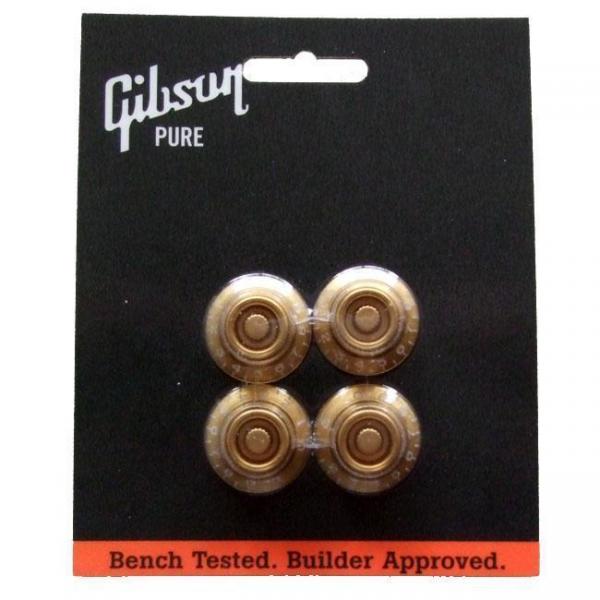 Gibson ( ギブソン ) PRHK-020: Top Hat Knobs - Gold 4/Pkg